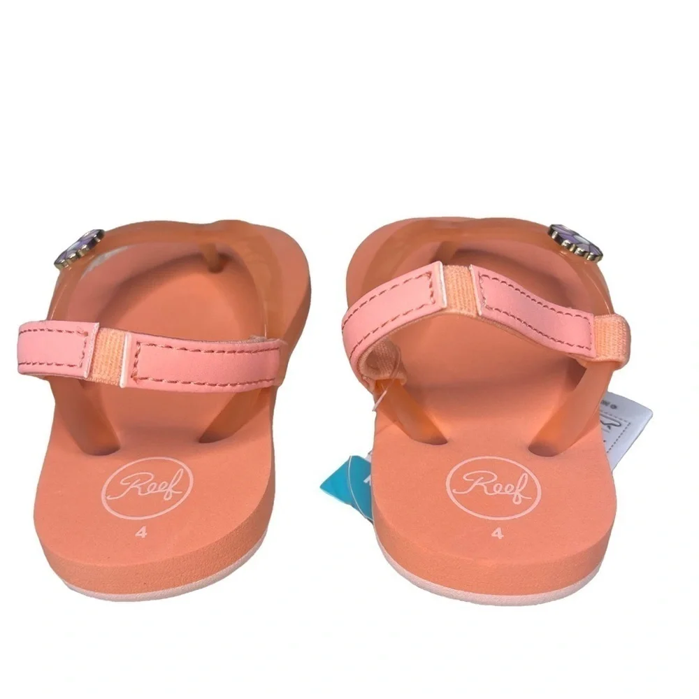 Reef Kids Little Charming Peach Sandals US Baby 4 NWT